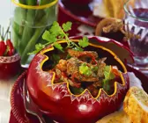 Tomatenragout mit Rinderfilet
