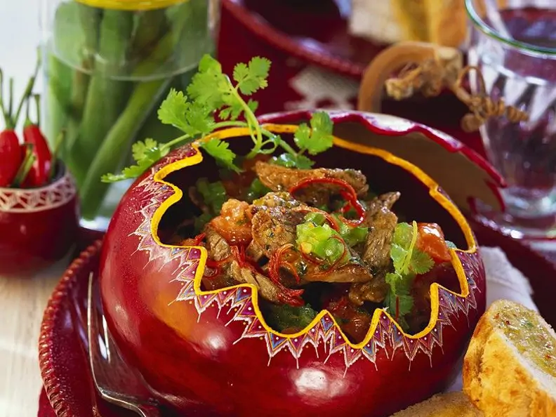 Tomatenragout mit Rinderfilet