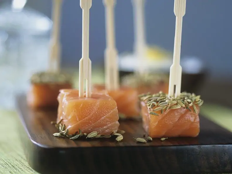 Lachs-Spießchen