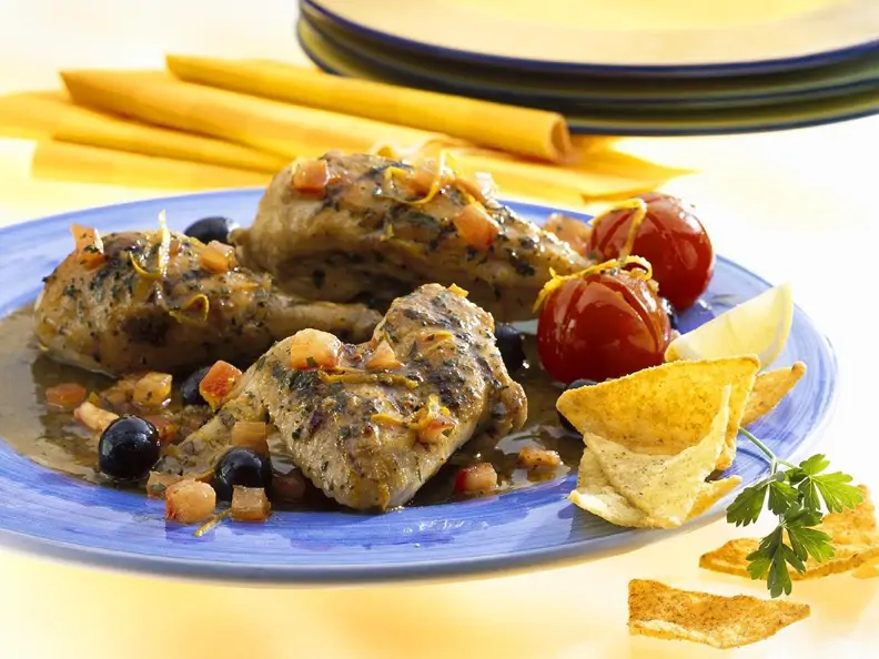 Hähnchen mit Orangensauce