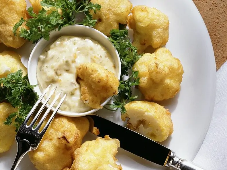Blumenkohl-Tempura