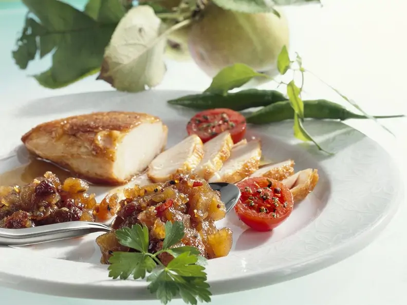 Hähnchenbrust mit fruchtigem Chutney
