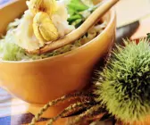 Kartoffel-Maronipüree mit Kohl