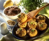 Gefüllte Champignons mit Frischkäse