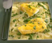 Schellfisch mit Kartoffeln gebacken