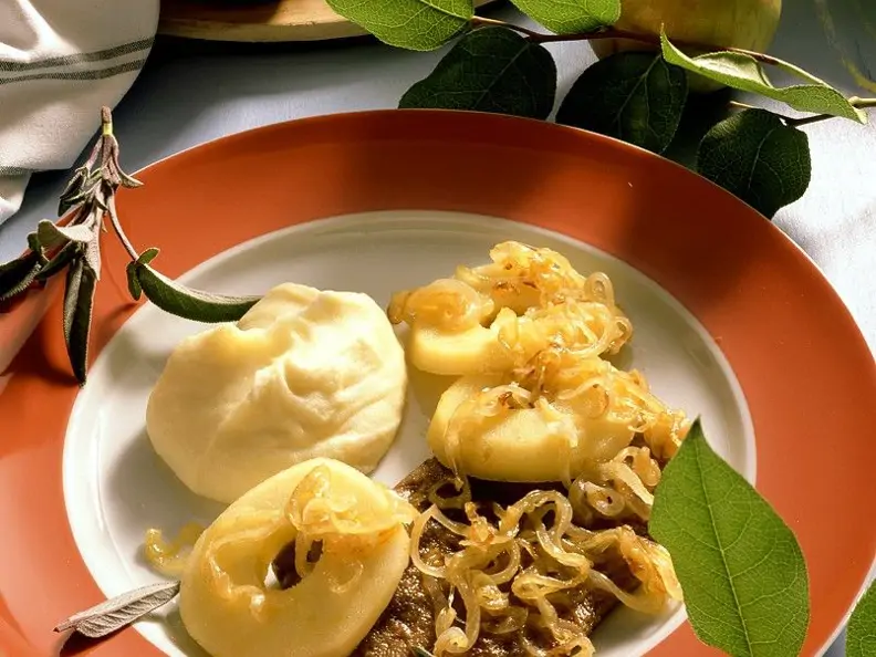 Kalbsleber mit Kartoffelpüree