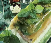 Lachs-Ziegenkäse-Terrine