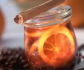 Orangengelee mit Kaffee