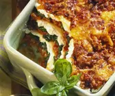 Lasagne mit Ricotta und Spinat