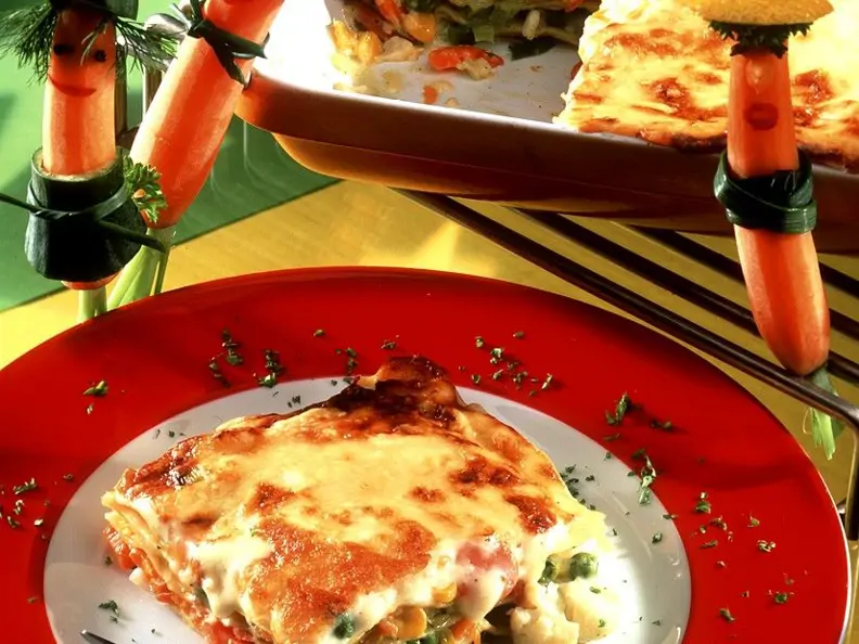 Gemüse-Lasagne mit Gouda