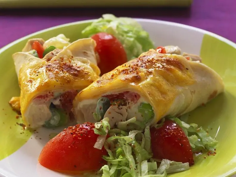 Hähnchen-Wraps