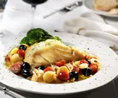 Mediterraner Kabeljau aus dem Ofen