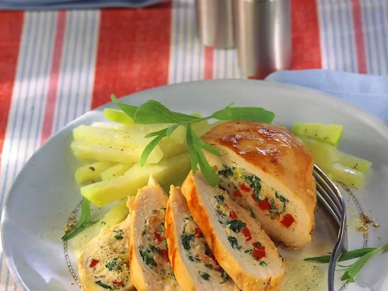 Gefüllte Hähnchenbrust mediterran