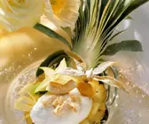 Kokoscreme mit Ananas