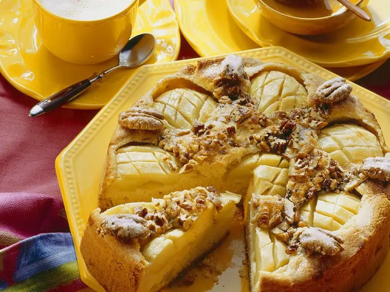 Pekannuss-Apfelkuchen
