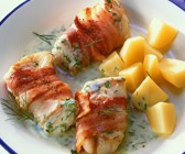 Fischfilet im Speckmantel