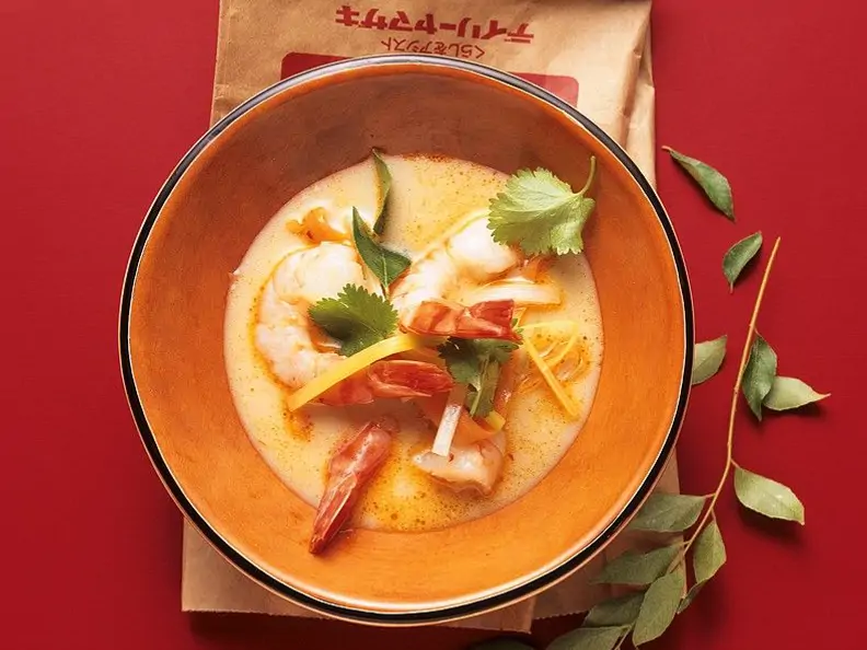 Kokos-Garnelensuppe