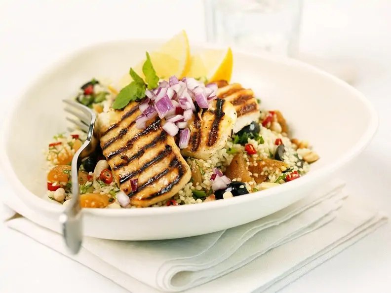 Putenbrust mit Couscous-Salat