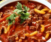 Rindergulasch mit Paprika