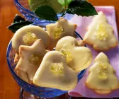 Plätzchen mit Zuckerglasur