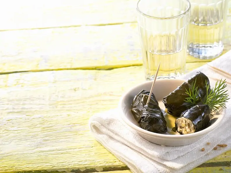 Türkische Weinblätter mit Reis