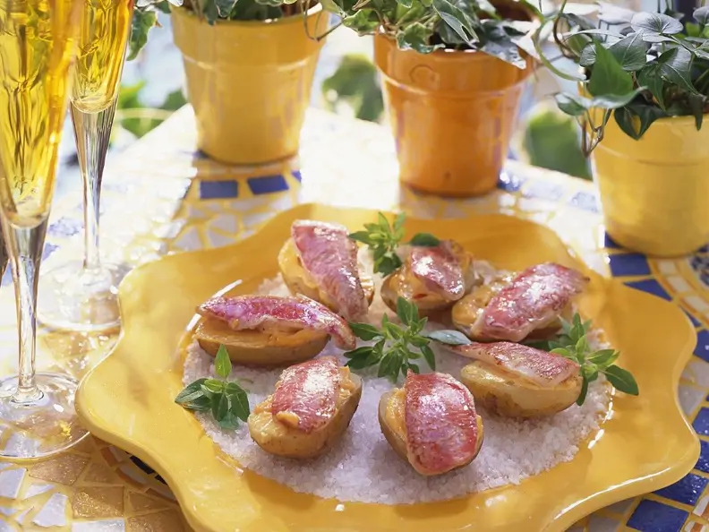 Kartoffeln mit Rotbarbe