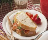 Weißbrotsandwich