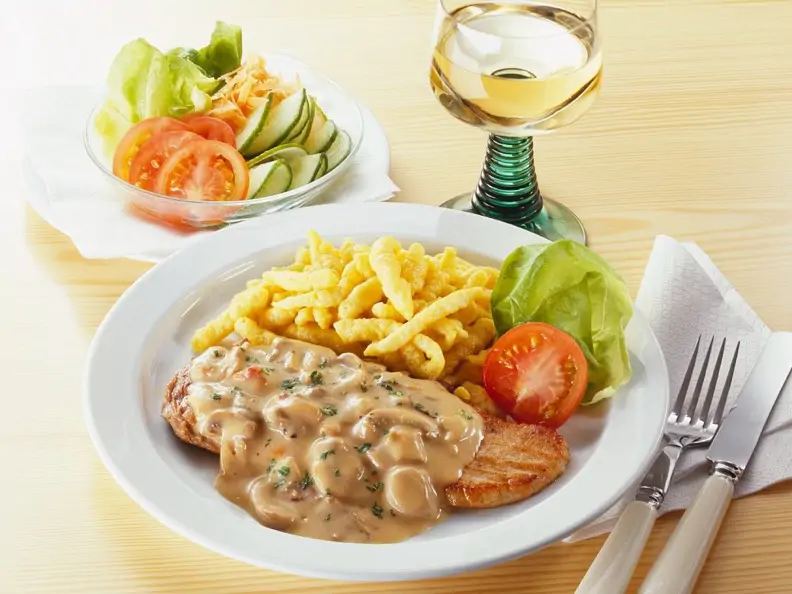 Pilzrahm-Schnitzel