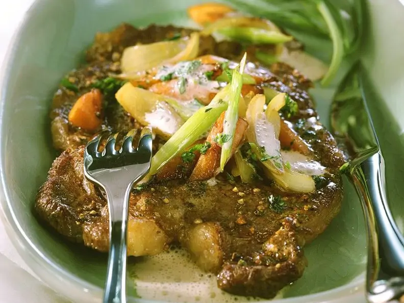 Rostbraten mit Gemüse
