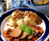 Kalbsbraten mit Tomatensauce
