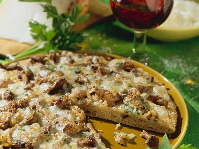 Vollkorn-Pfifferlingspizza