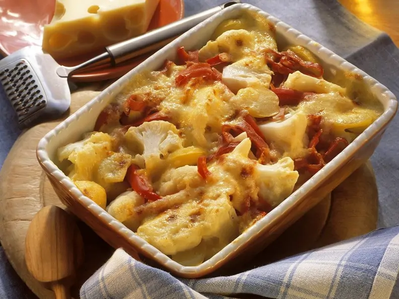 Blumenkohlauflauf Low Carb