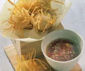 Frittierte Fischbällchen