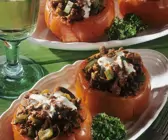 Tomaten mit Hackfleischfüllung