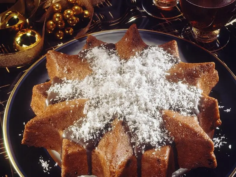 Gewürzkuchen in Sternform