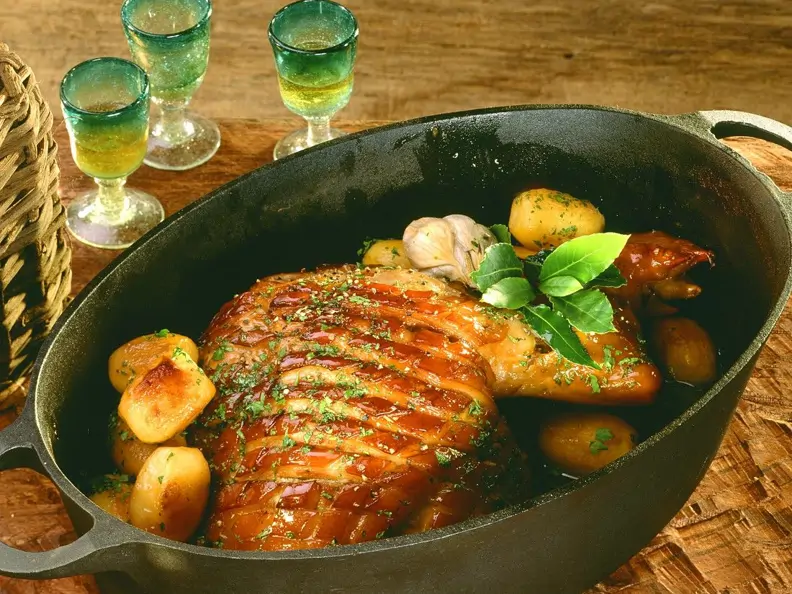 Spanferkelbraten