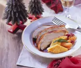Putenbraten mit Möhren und Polenta