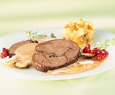 Rehbraten mit Serviettenkloß