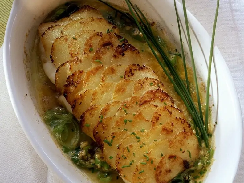 Steinbutt mit Kartoffelkruste