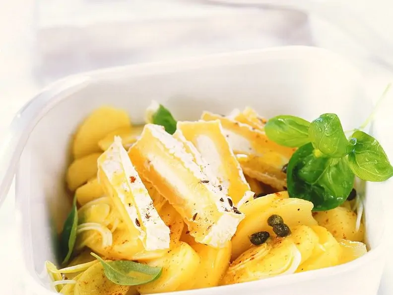 Blitz-Kartoffelsalat mit Käse
