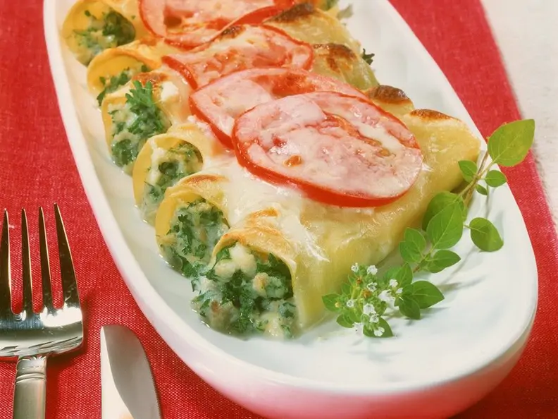 Cannelloni mit Fischfüllung