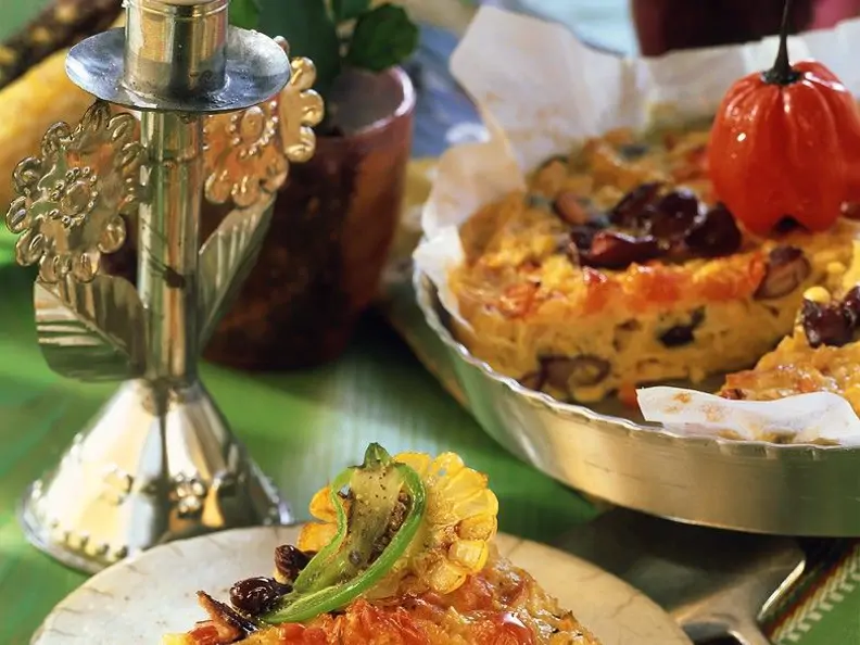 Mexiakanischer Gemüsegratin mit Mais