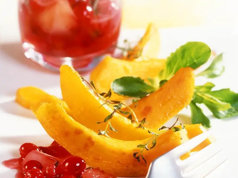 Gebratener Kürbis mit Cranberries