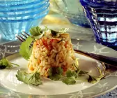 Gemüsereis mit Krebsfleisch