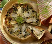 Quiche mit Kabeljau