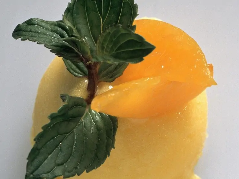 Aprikosensorbet
