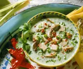 Kokossuppe mit Tofu