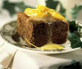 Brownies mit Orangensauce