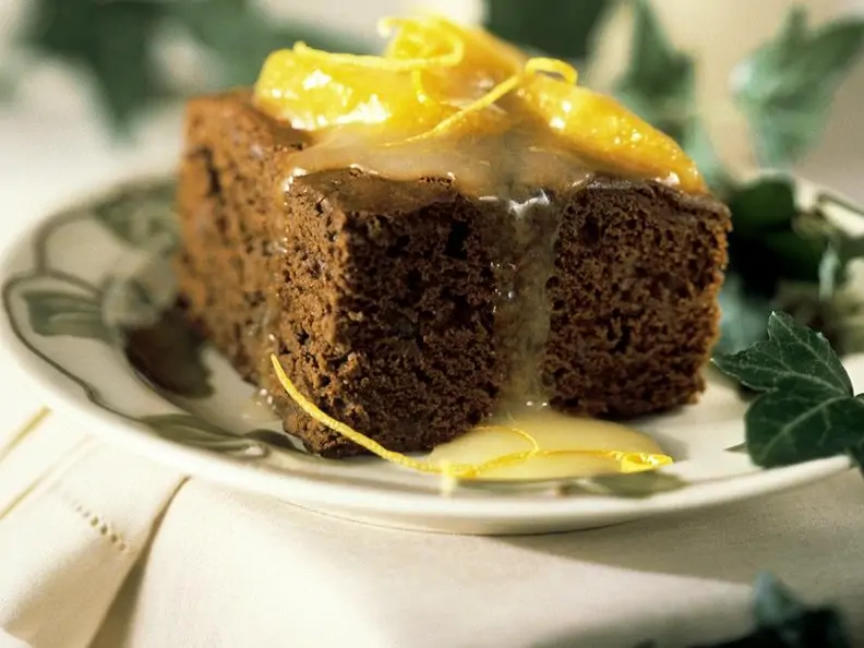 Brownies mit Orangensauce