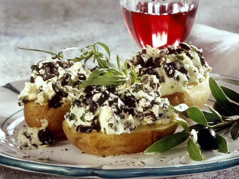 Folienkartoffeln mit Frischkäse